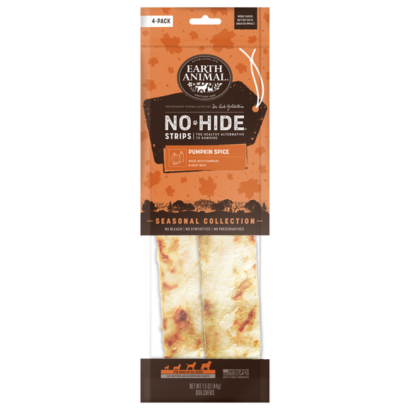 Earth Animal No-Hide® Pumpkin Spice Strips (4-pack)
