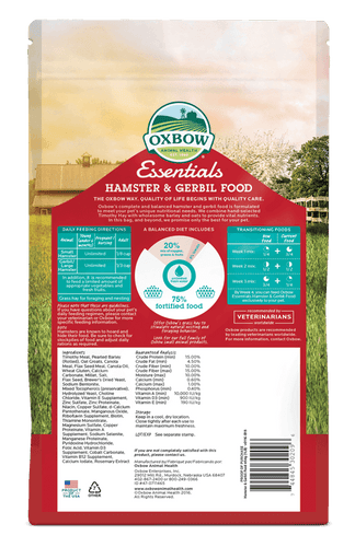 Oxbow Essentials - Hamster & Gerbil Food