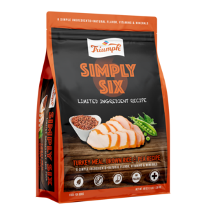 Triumph Simply Six Turkey Meal, Brown Rice, & Pea Recipe Dog Food