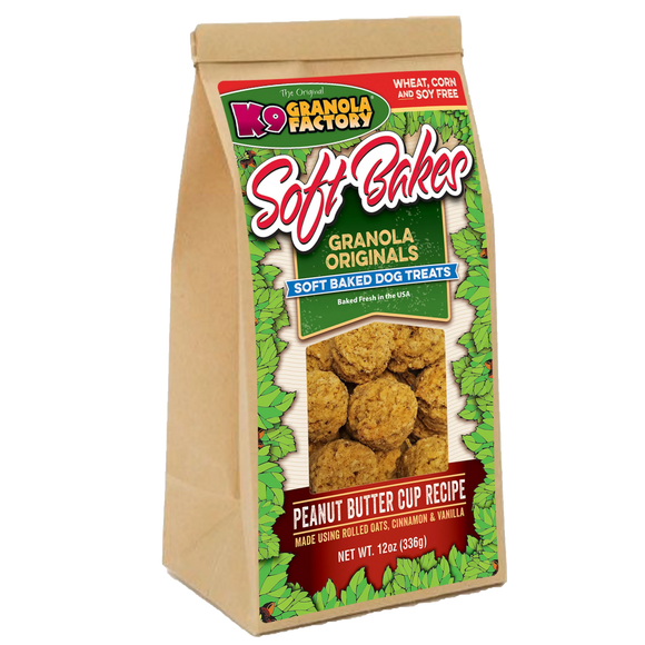 K9 Granola Soft Bakes Peanut Butter Cup Recipe Dog Treats