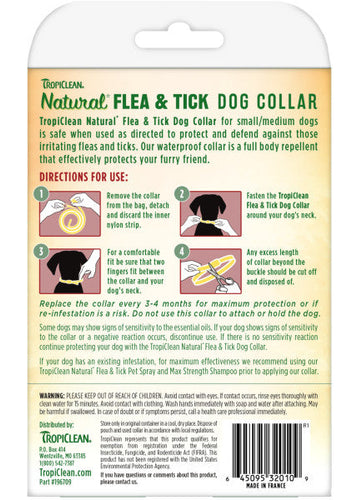 TropiClean Natural Flea & Tick Repellent Collar