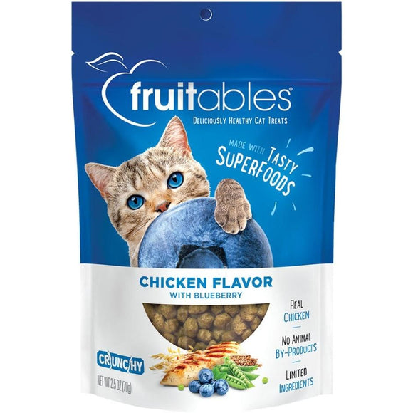 FRUITABLES CHICKEN FLAVOR WITH BLUEBERRY CAT TREATS