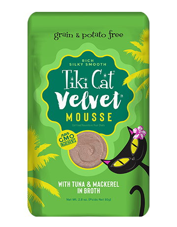Tiki Cat® Velvet Mousse™ Tuna & Mackerel in Broth